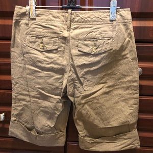 Set of pinstripe Banana Republic Bermuda shorts